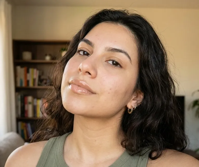 Resultado após 3 dias de uso do Sérum Antiacne Puraderme — redução de inflamações e textura uniforme